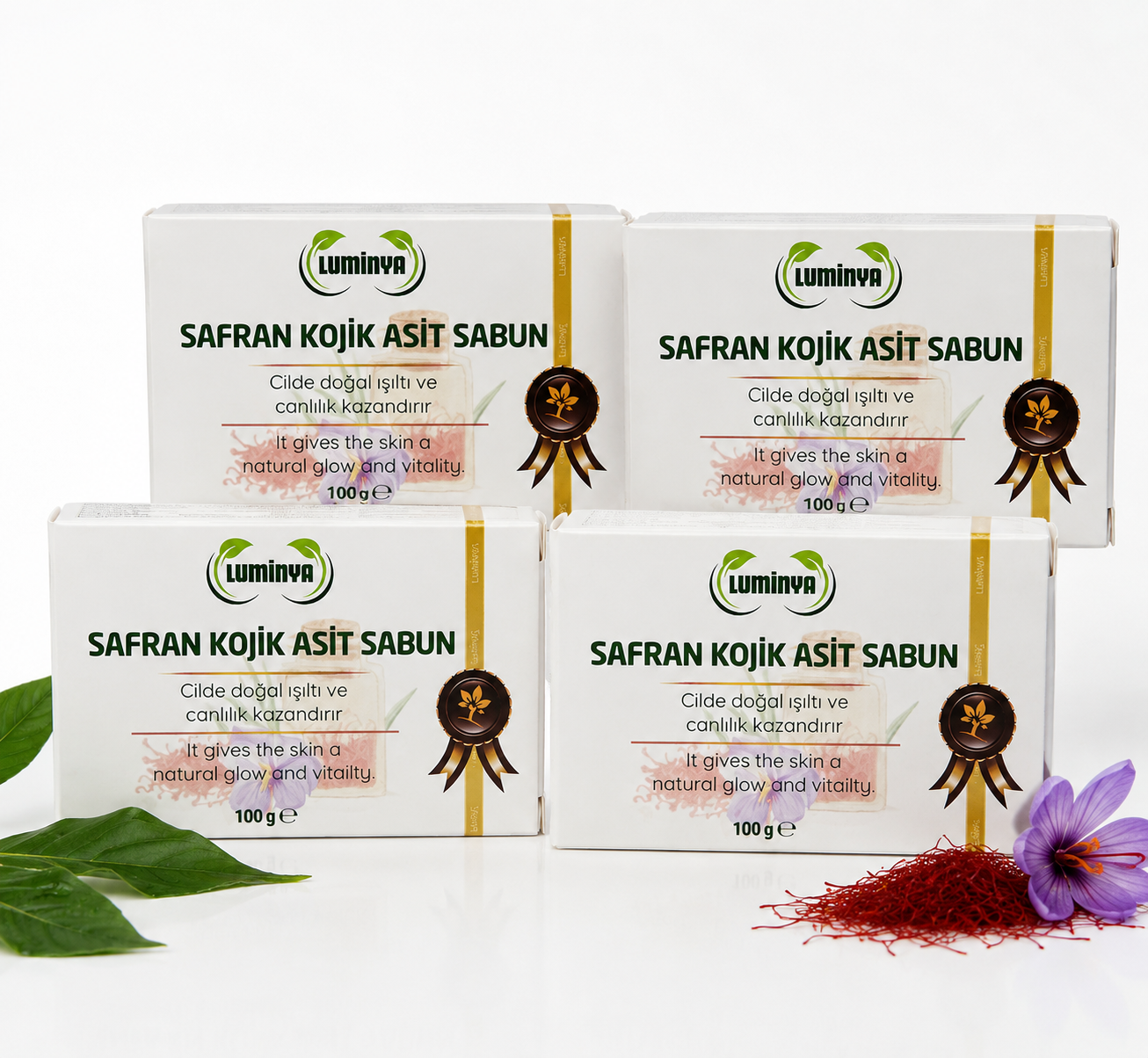 4 Adet Doğal Safran Sabunu | Ton Eşitleyici Etki Tanesi100 G - Image 2